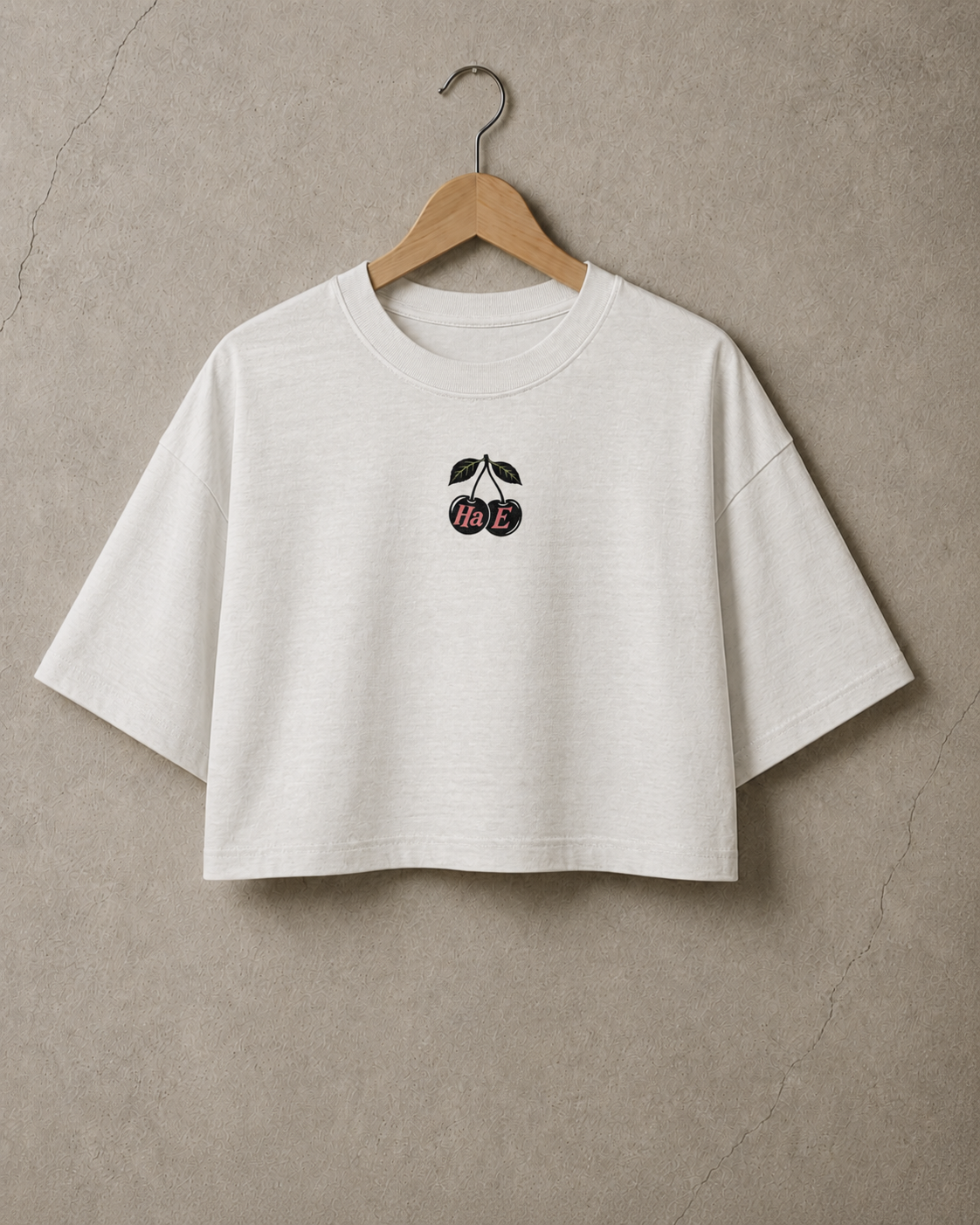 Cherries | Women's Essential Crop Tee