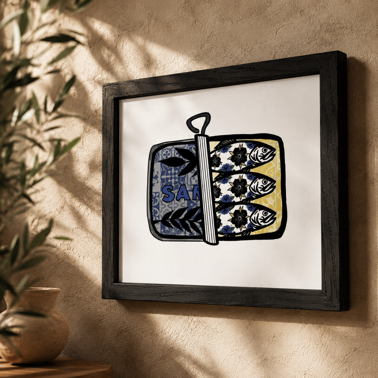 Sardine Tin - Framed Edition 30 x 30
